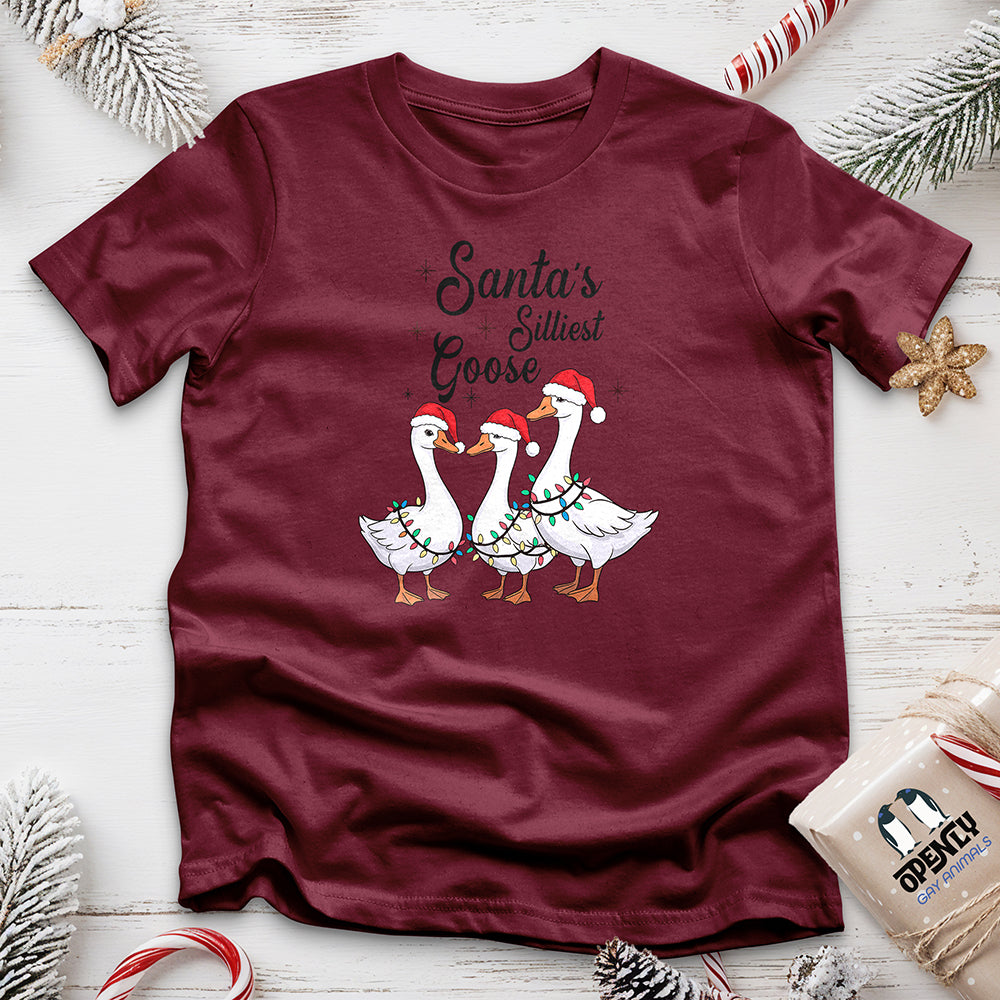 Santa's Silliest Goose Unisex t-shirt