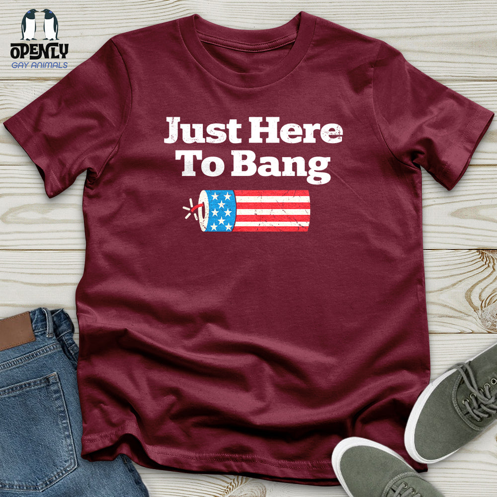 Just Here To Bang Unisex T-Shirt