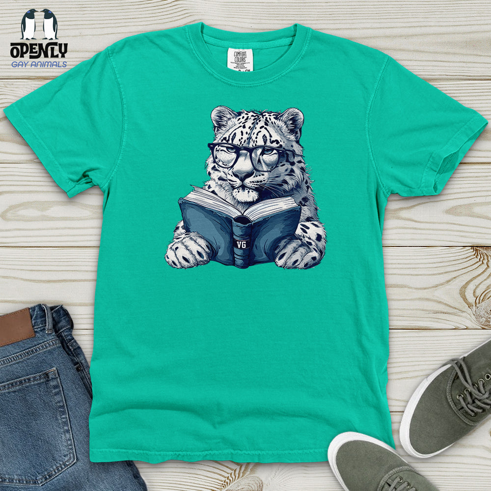 Scholarly Snow Leopard Heavy Cotton Comfort Colors Tee