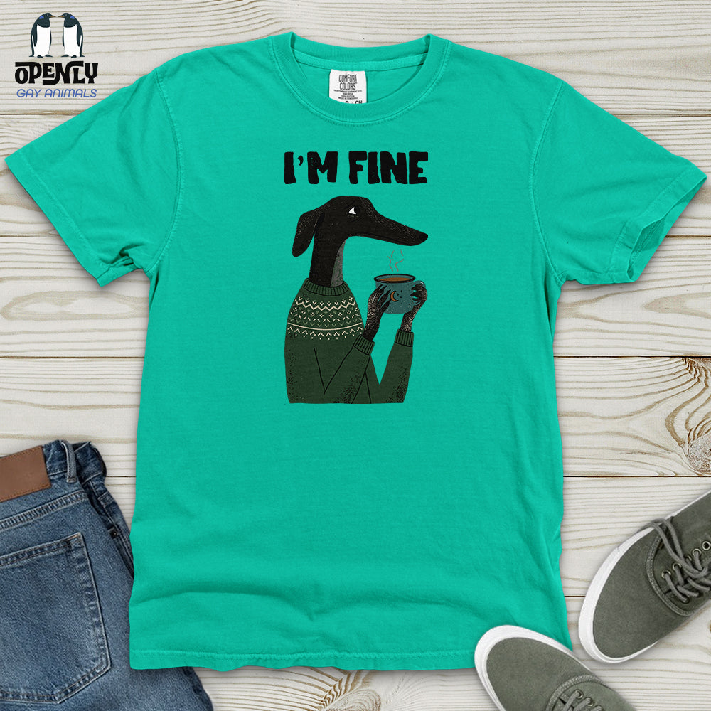 Greyhound Coffee Heavy Cotton Comfort Colors Tee