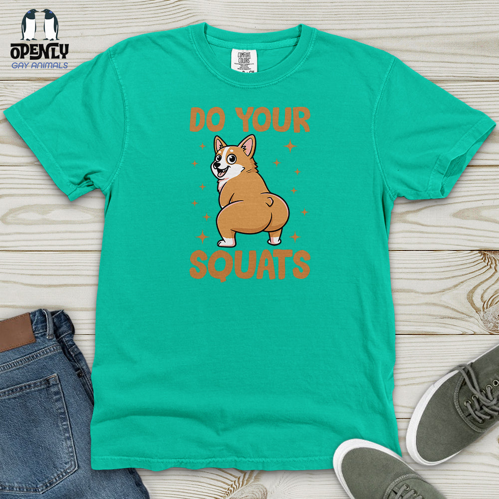 Do Your Squats Heavy Cotton Comfort Colors Tee
