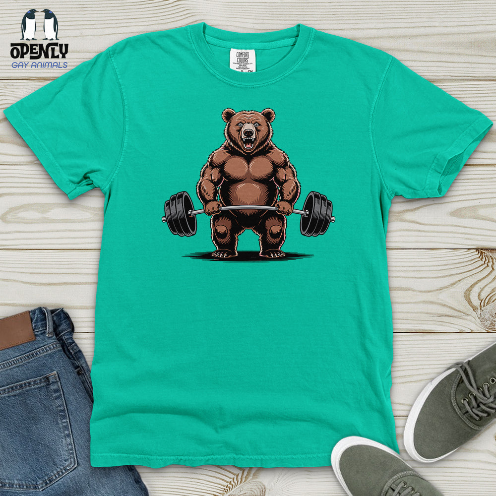 Bear Dumbbelling Heavy Cotton Comfort Colors Tee