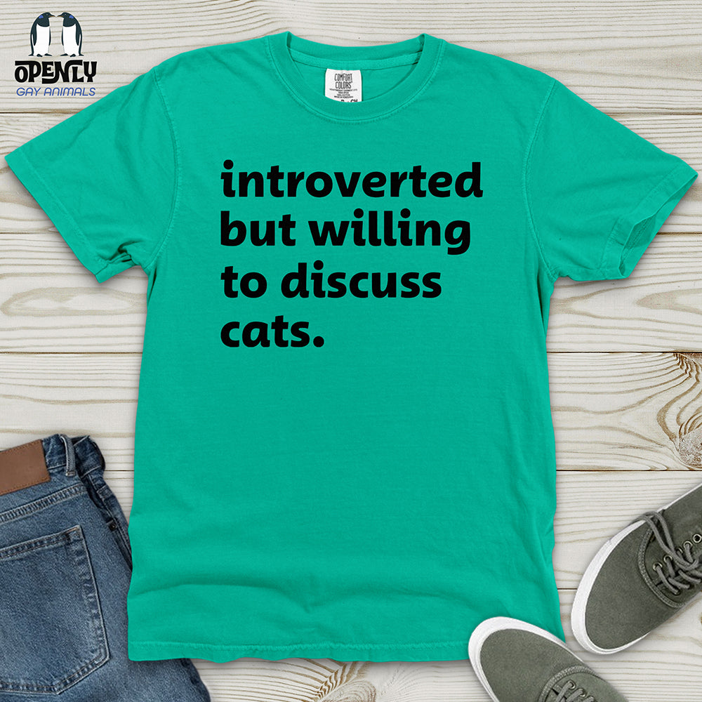 Introverted - Black Heavy Cotton Comfort Colors Tee