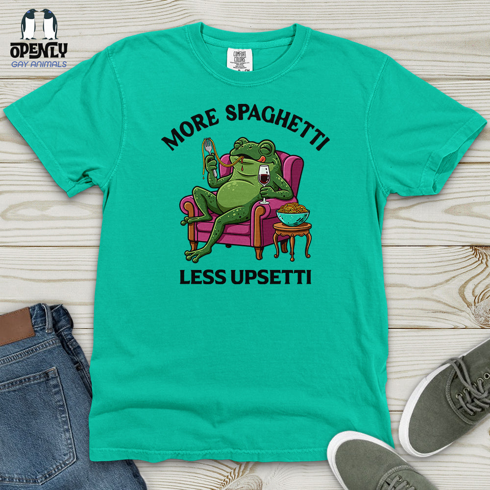 More Spaghetti Less Upsetti 3 Heavy Cotton Comfort Colors Tee