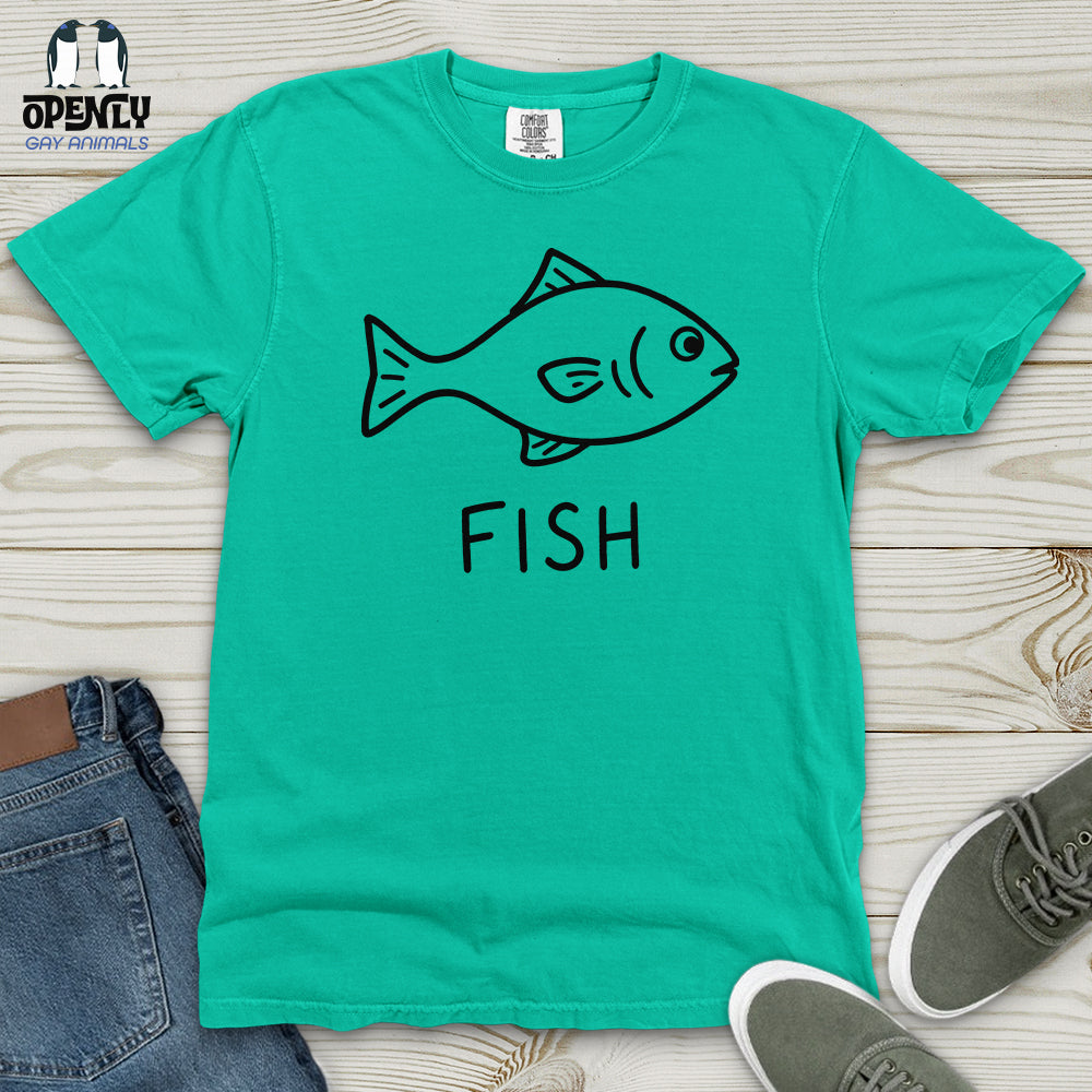 Minimalist Fish Heavy Cotton Comfort Colors Tee