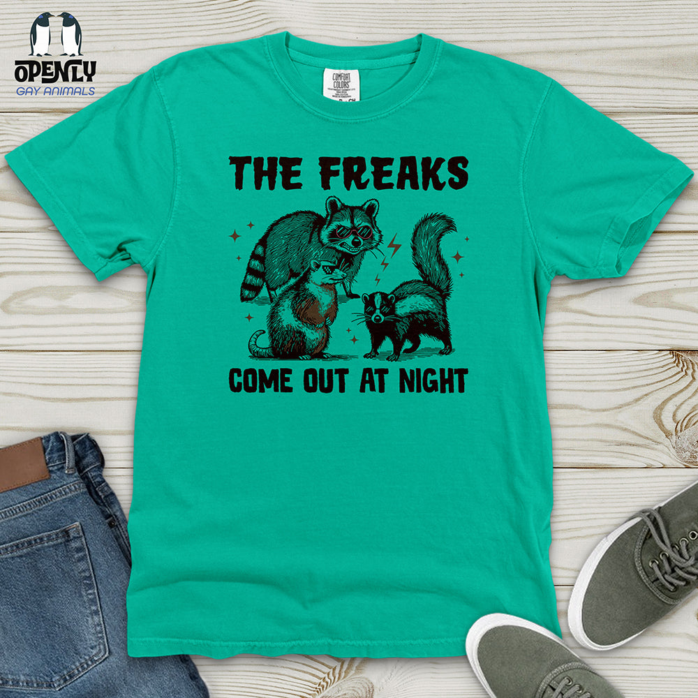 The Freaks Come Out at Night Heavy Cotton Comfort Colors Tee