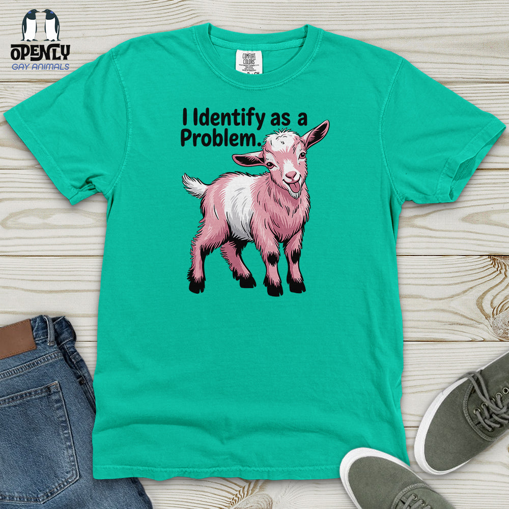 I Identify as a Problem Heavy Cotton Comfort Colors Tee