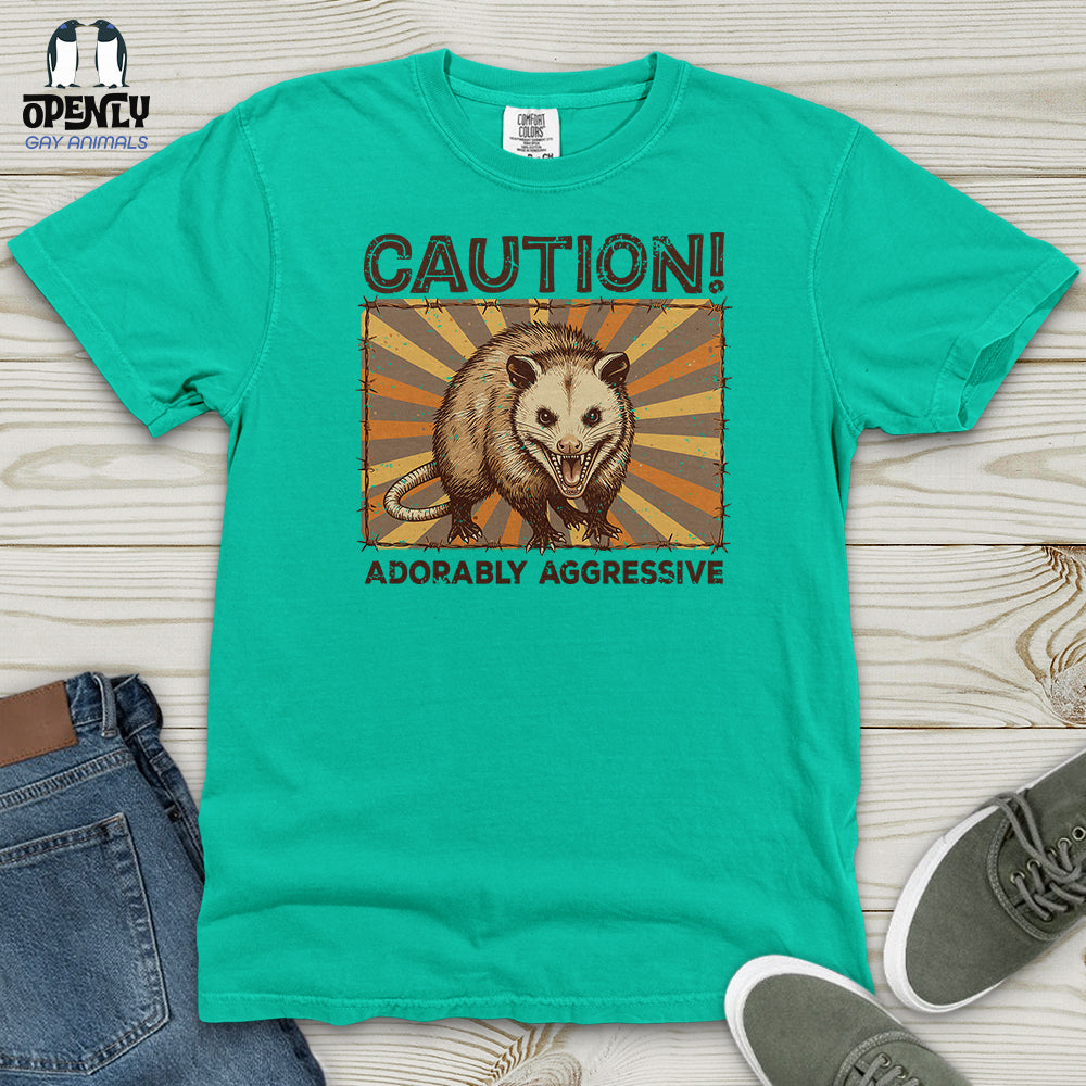 Caution Heavy Cotton Comfort Colors Tee
