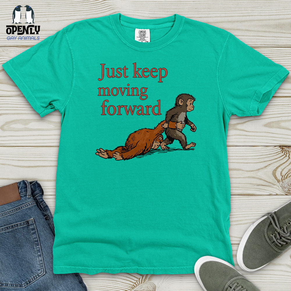 Just Keep Moving Forward Heavy Cotton Comfort Colors Tee