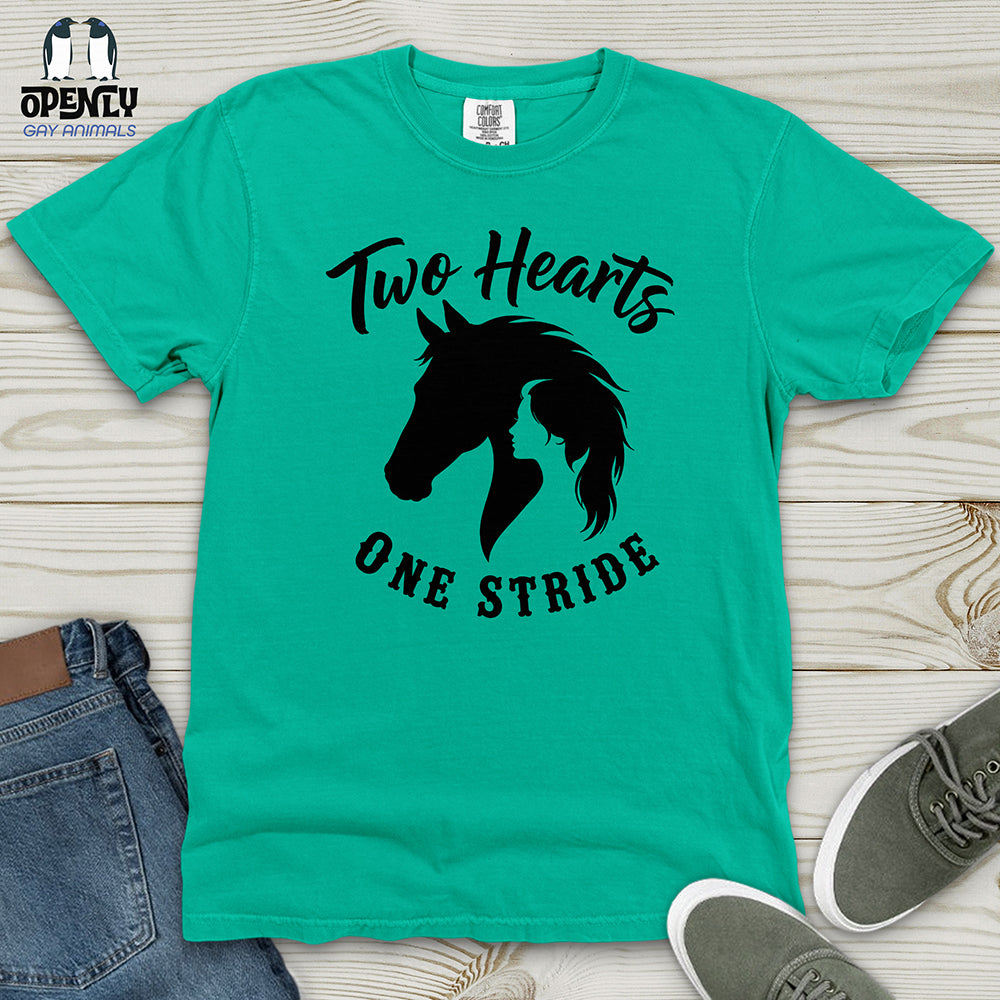 Two Hearts One Stride Heavy Cotton Comfort Colors Tee