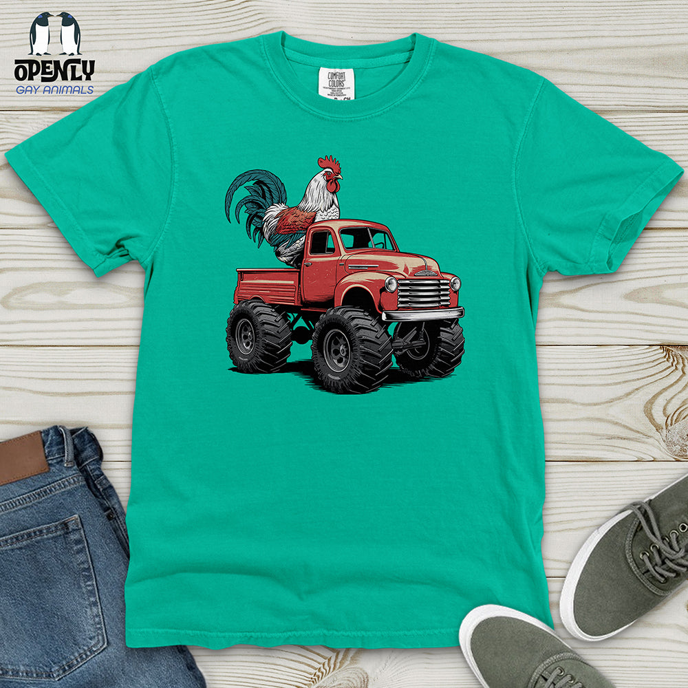 Chicken Monster Truck Heavy Cotton Comfort Colors Tee