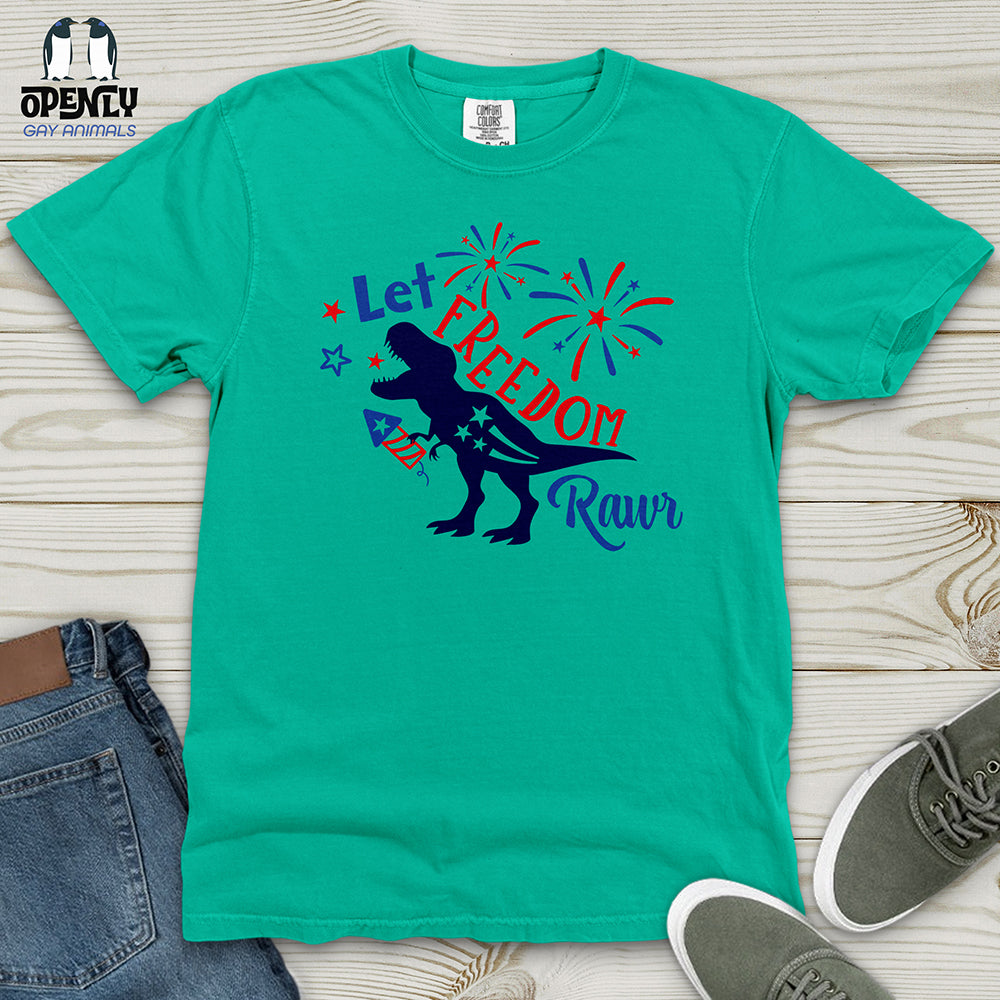 Let FREEDOM Rawr Heavy Cotton Comfort Colors Tee