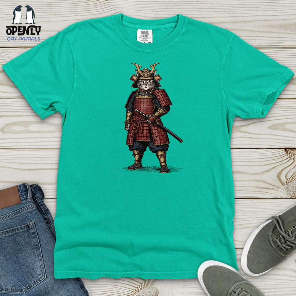 Cat Samurai Heavy Cotton Comfort Colors Tee
