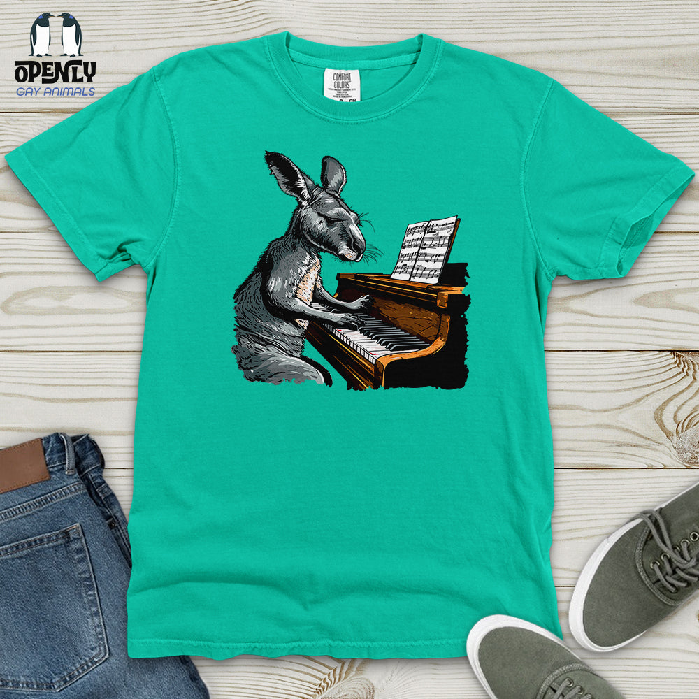Kangaroo Piano Concert Heavy Cotton Comfort Colors Tee