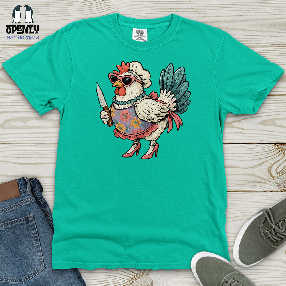 Funny  Rooster Chicken Heavy Cotton Comfort Colors Tee