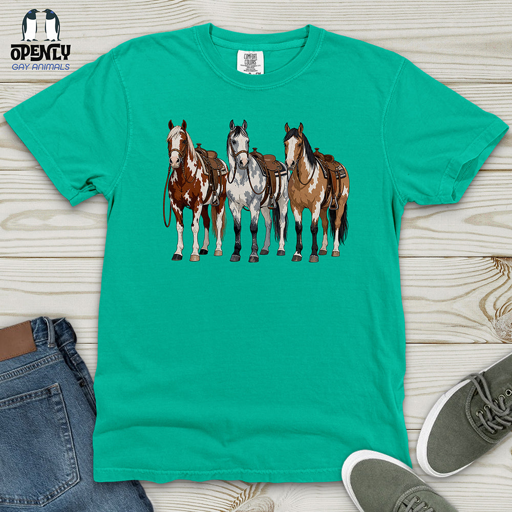 Western Horses Heavy Cotton Comfort Colors Tee