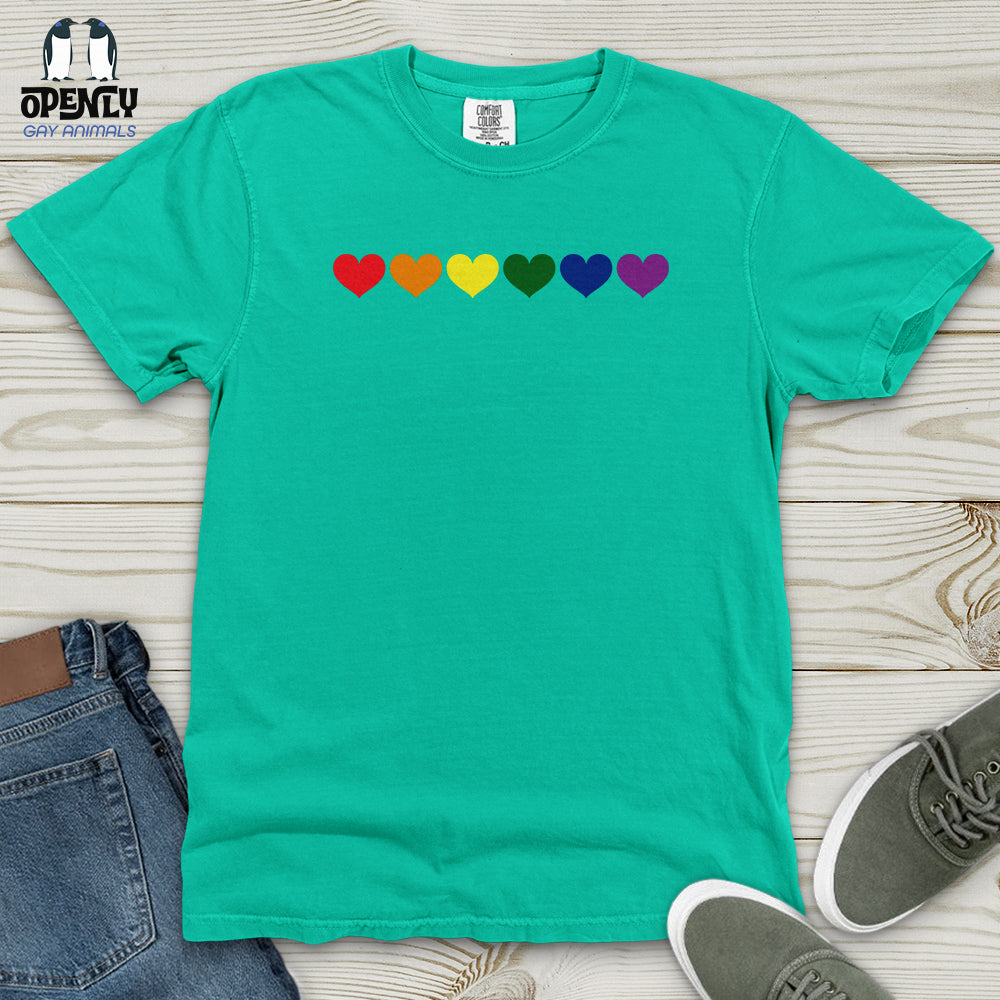Pride Heart Heavy Cotton Comfort Colors Tee