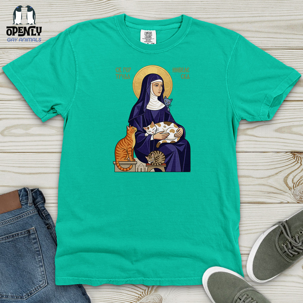 Saint Gertrude of Nivelles Heavy Cotton Comfort Colors Tee
