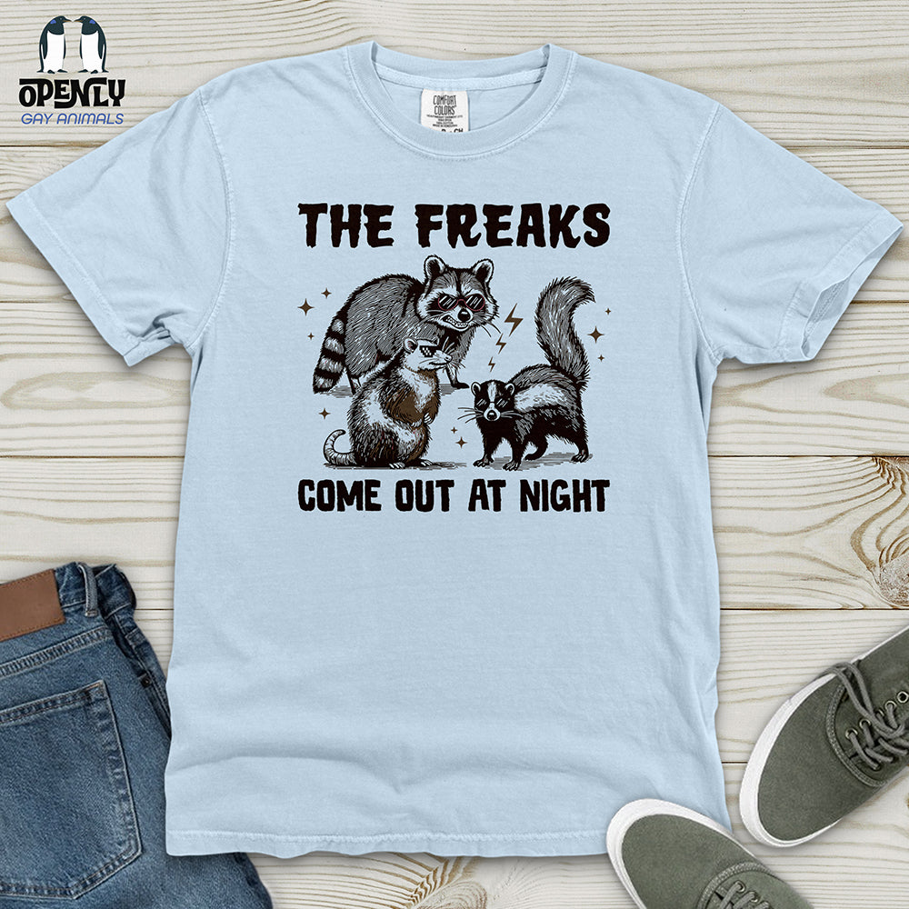 The Freaks Come Out at Night Heavy Cotton Comfort Colors Tee