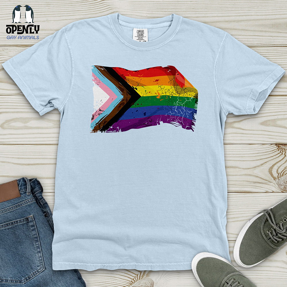 LGBTQ Flag Heavy Cotton Comfort Colors Tee
