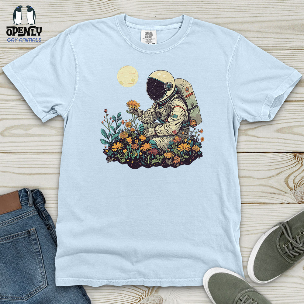 Astronaut Floral Discovery Heavy Cotton Comfort Colors Tee