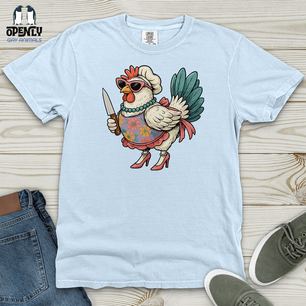 Funny  Rooster Chicken Heavy Cotton Comfort Colors Tee