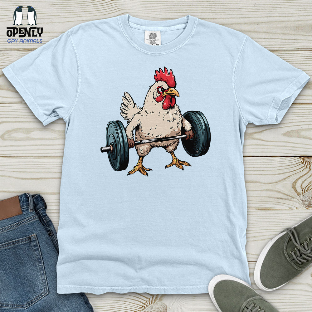Dumbbelling Chickens Heavy Cotton Comfort Colors Tee