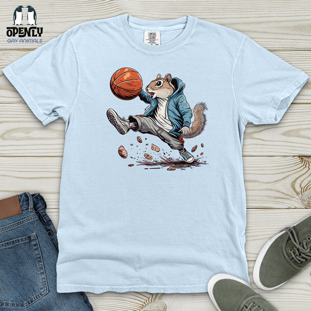 Squirrel Basketball Hustle Heavy Cotton Comfort Colors Tee