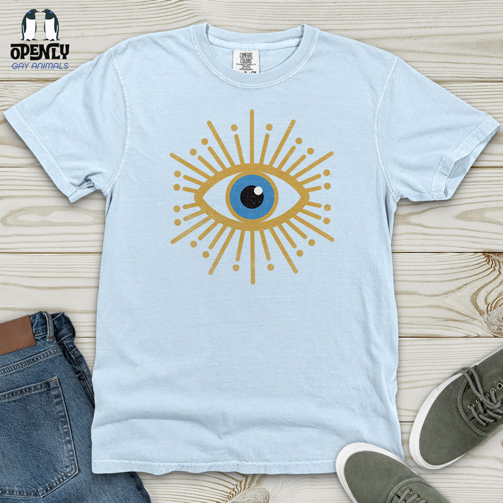 Gold Evil Eye Heavy Cotton Comfort Colors Tee