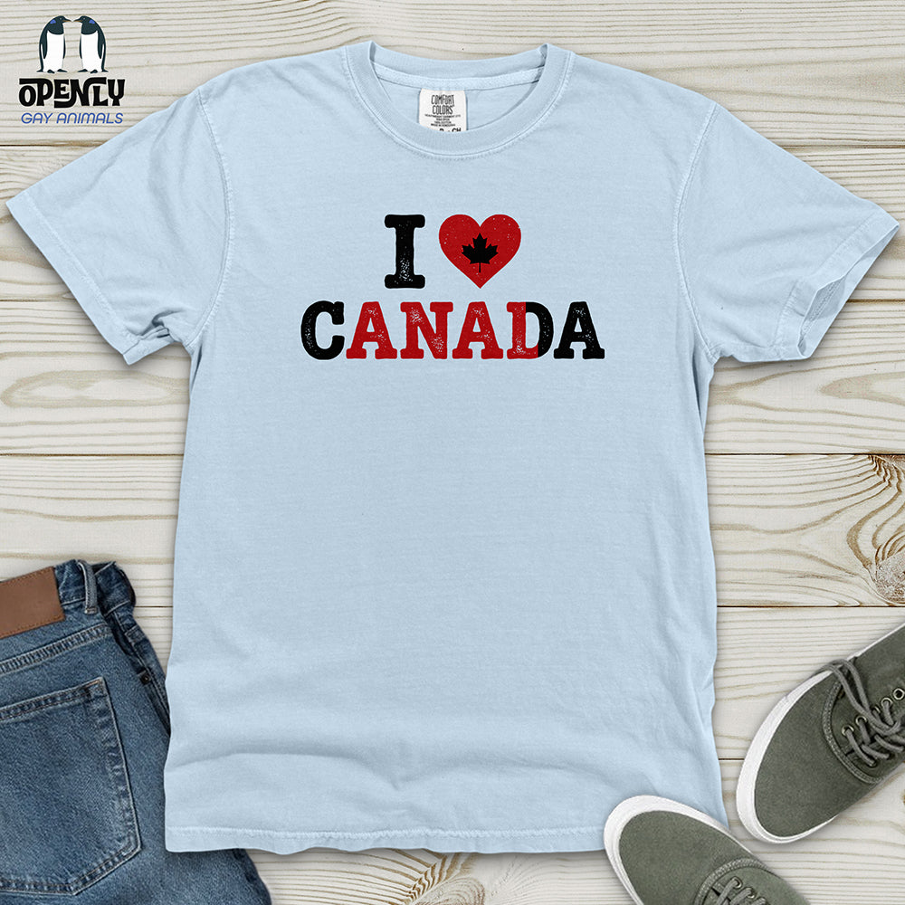 I Love Canada Heavy Cotton Comfort Colors Tee