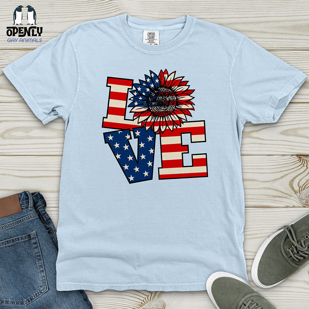Liberty Love Floral Heavy Cotton Comfort Colors Tee