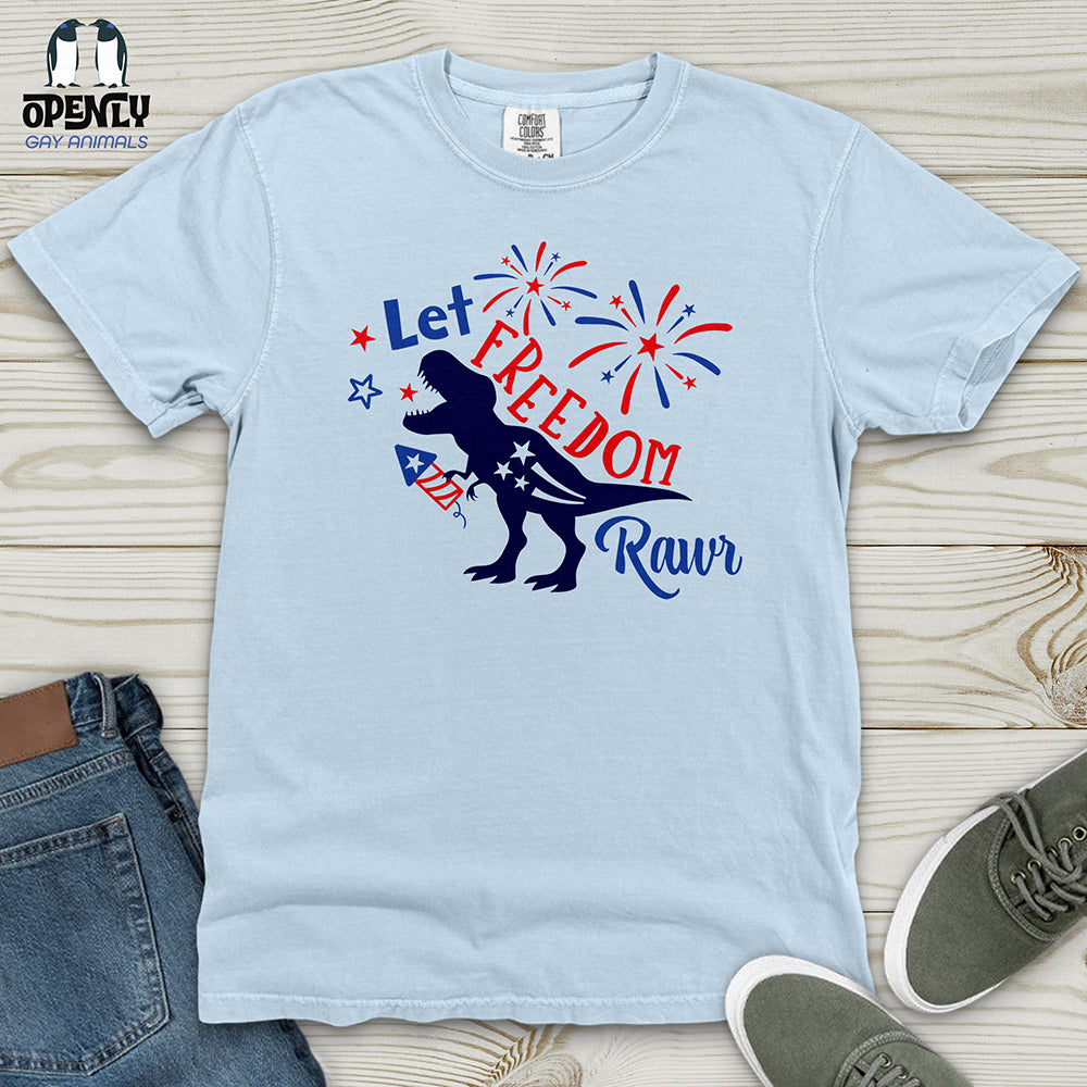 Let FREEDOM Rawr Heavy Cotton Comfort Colors Tee
