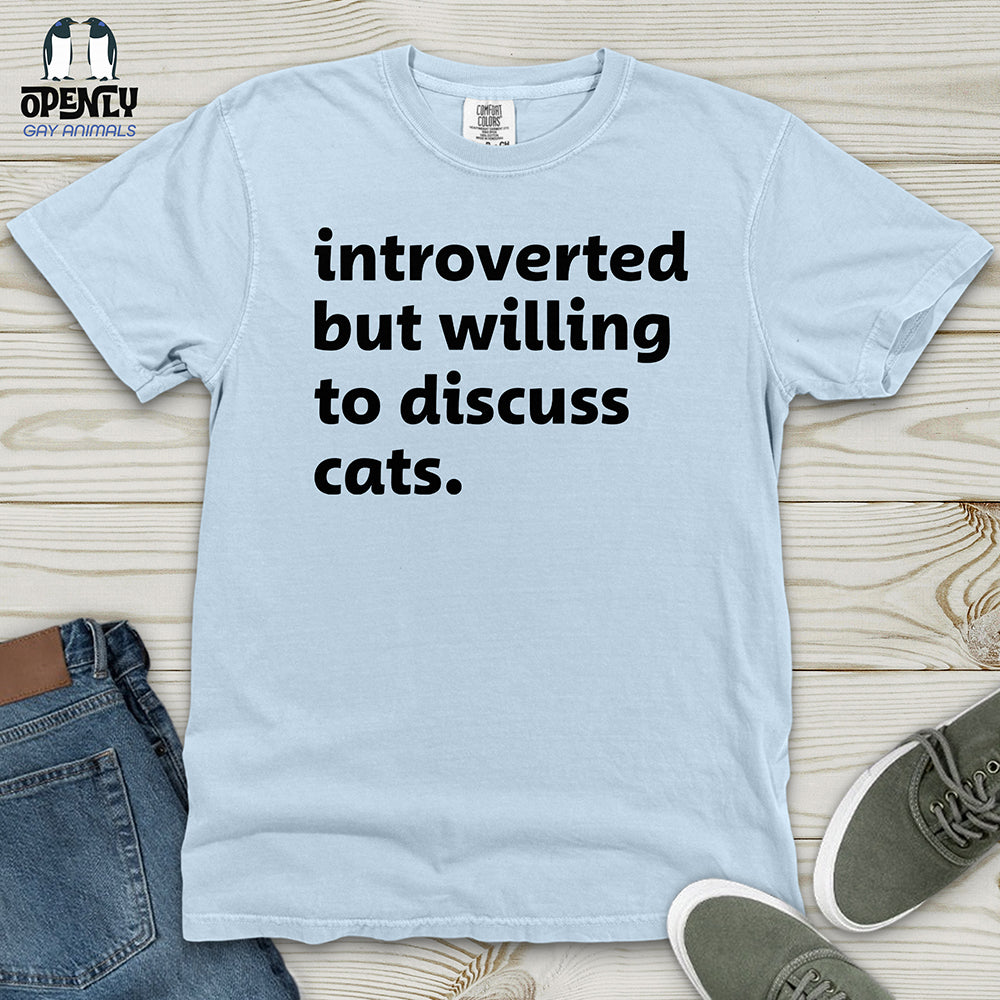 Introverted V2 Black Heavy Cotton Comfort Colors Tee