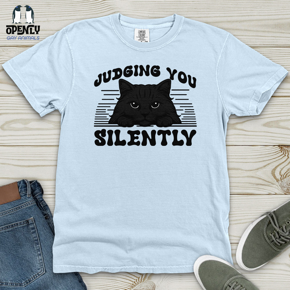 Judging You Silently Heavy Cotton Comfort Colors Tee