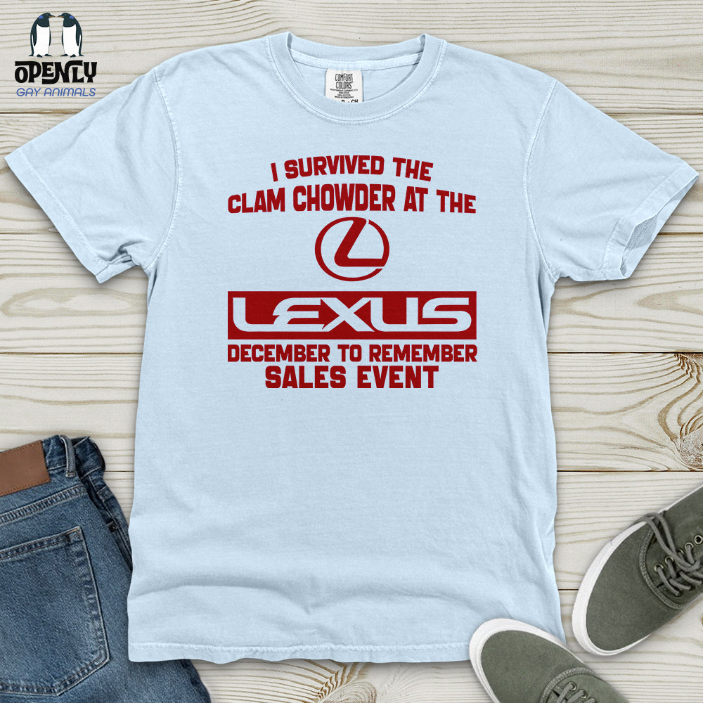 I Survived the Clam Heavy Cotton Comfort Colors Tee