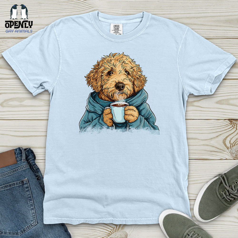 Labradoodle Cozy Beverage Heavy Cotton Comfort Colors Tee