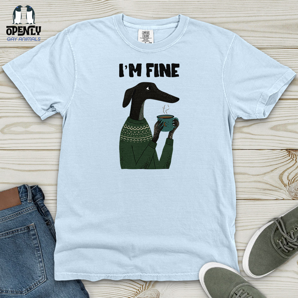 Greyhound Coffee Heavy Cotton Comfort Colors Tee