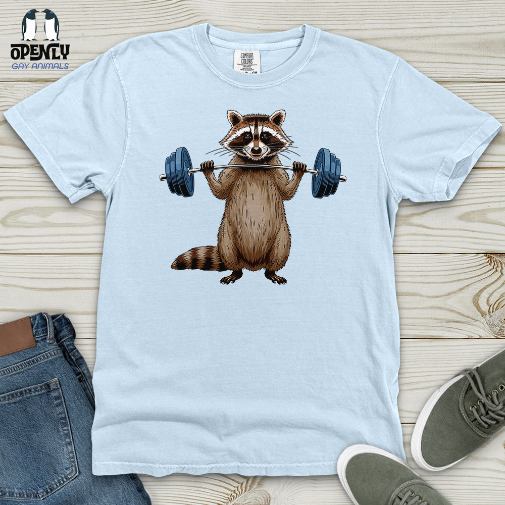 Raccoon Dumbbelling Heavy Cotton Comfort Colors Tee
