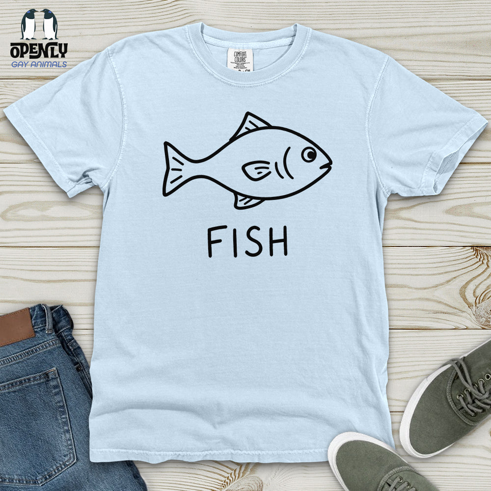 Minimalist Fish Heavy Cotton Comfort Colors Tee