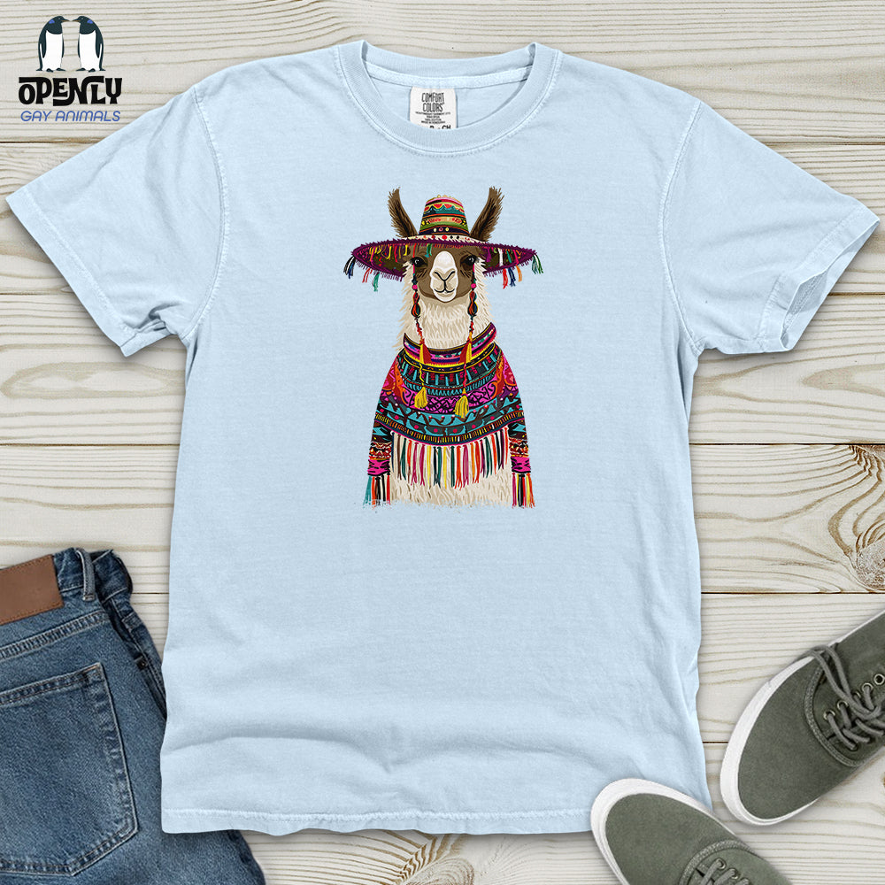 Llama Fiesta Attire Heavy Cotton Comfort Colors Tee