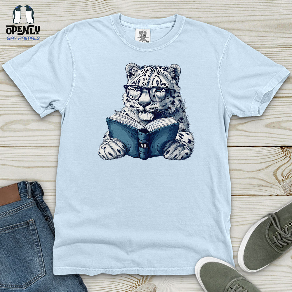 Scholarly Snow Leopard Heavy Cotton Comfort Colors Tee