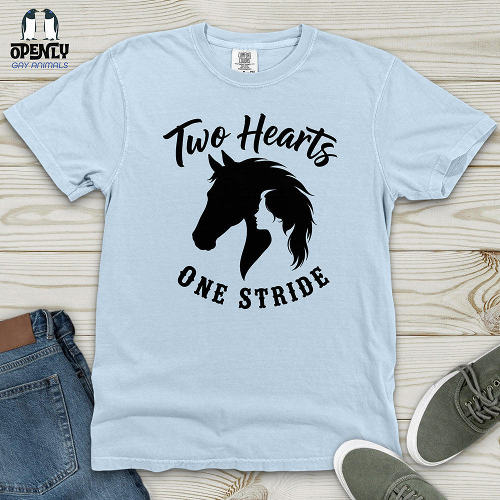 Two Hearts One Stride Heavy Cotton Comfort Colors Tee