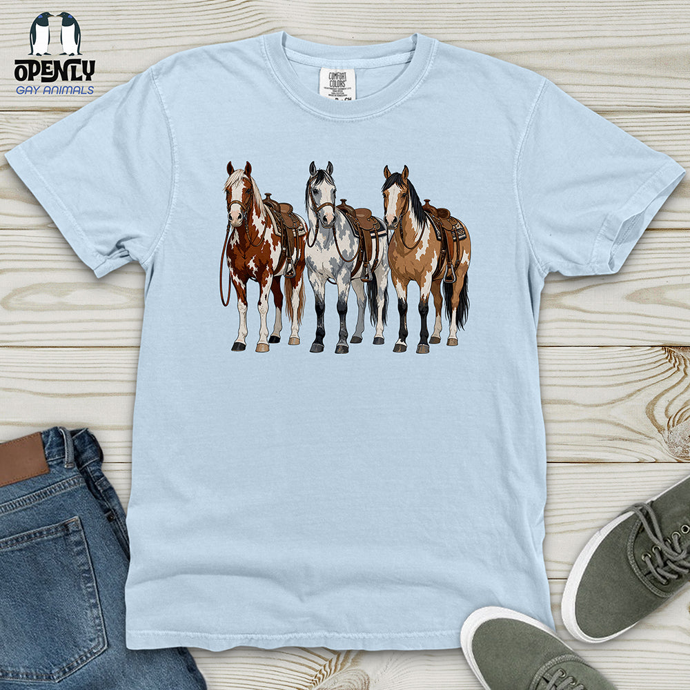 Western Horses Heavy Cotton Comfort Colors Tee