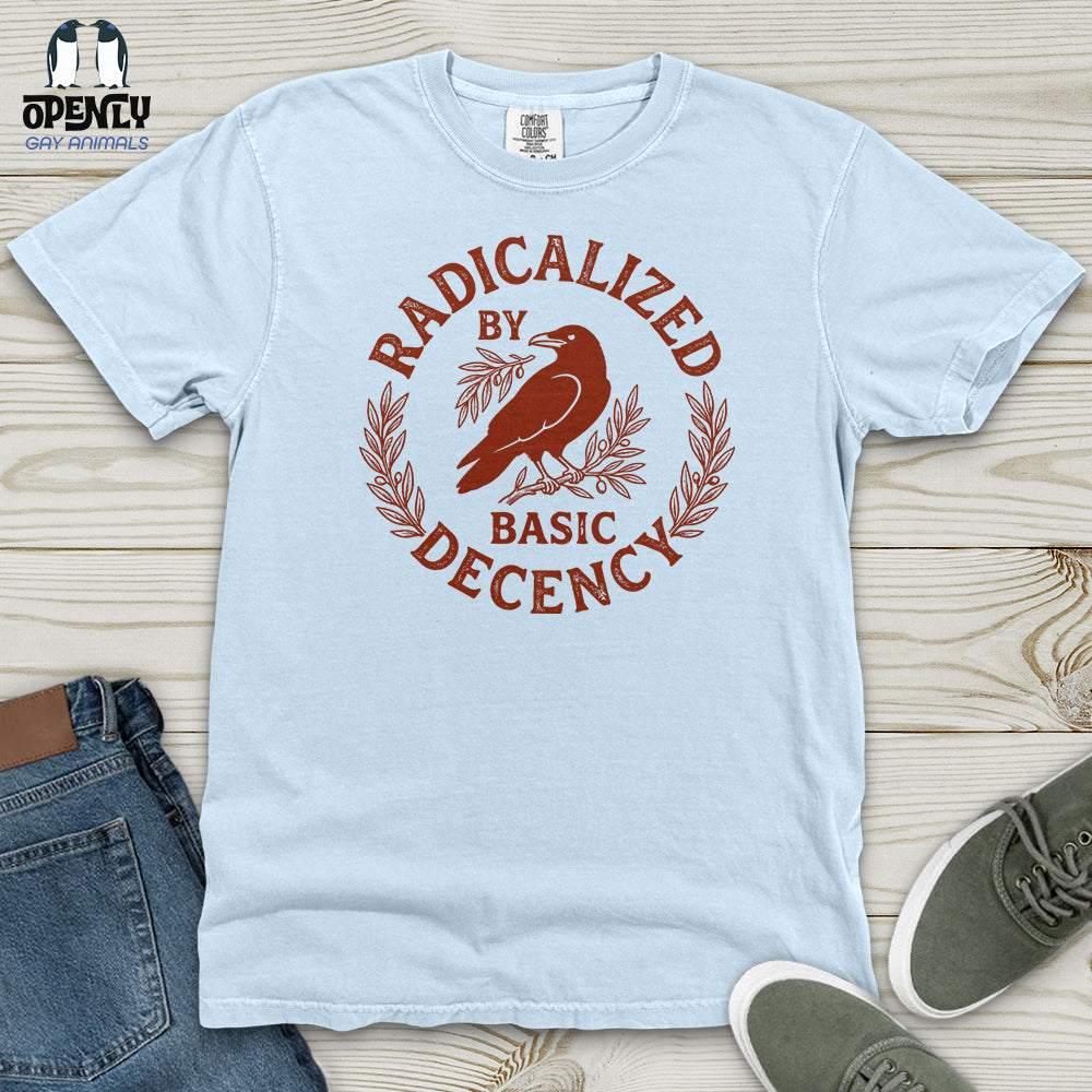 Radicalized By Basic Decency Heavy Cotton Comfort Colors Tee