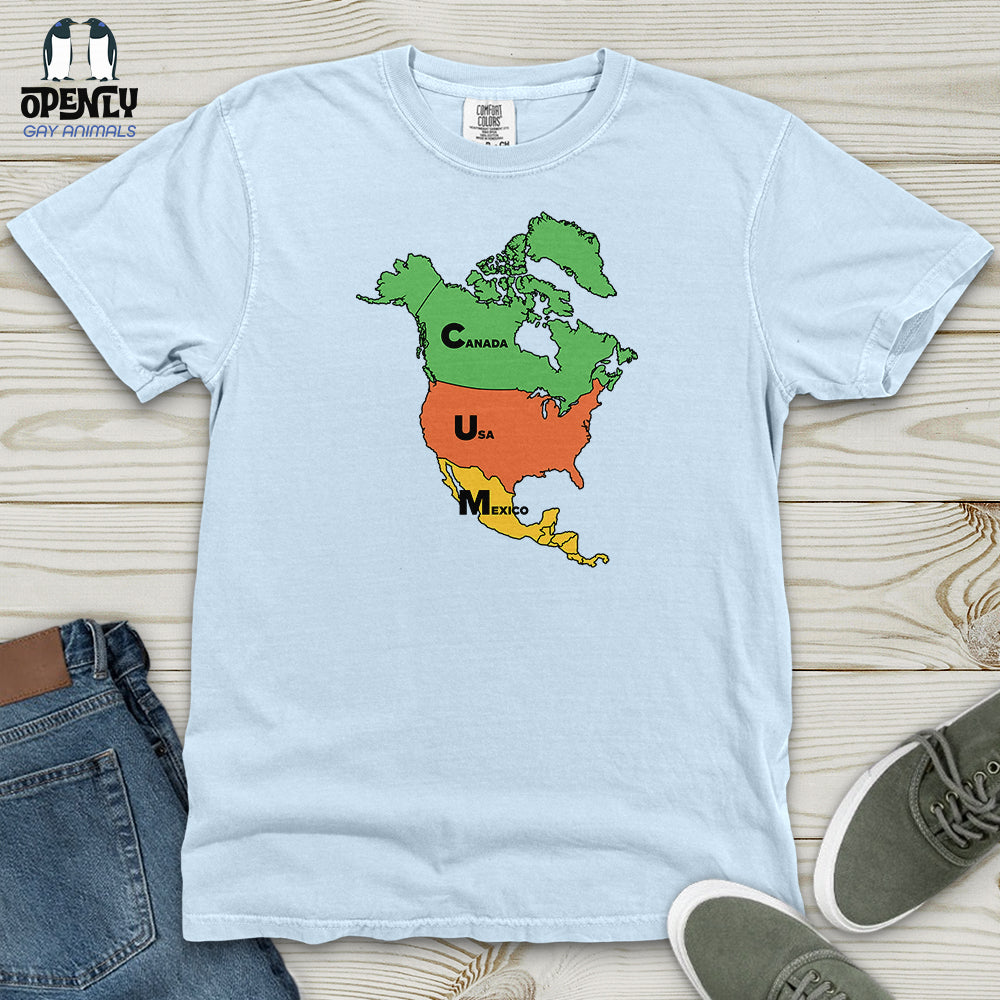 Canada USA Mexico Heavy Cotton Comfort Colors Tee