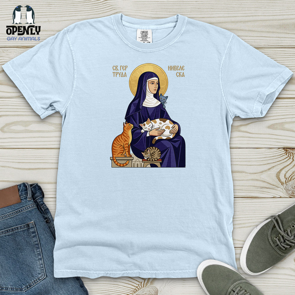 Saint Gertrude of Nivelles Heavy Cotton Comfort Colors Tee