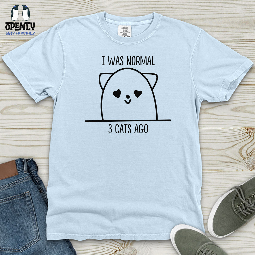 I Was Normal 3 Cats Ago Heavy Cotton Comfort Colors Tee
