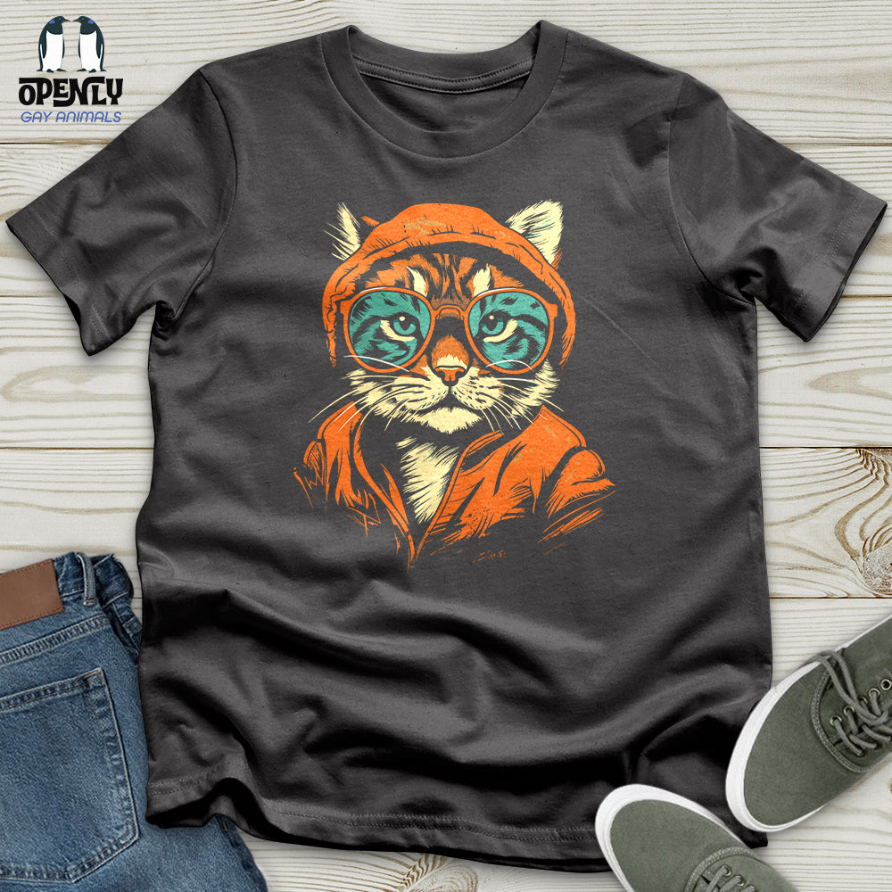 Hipster Cat Attitude Softstyle Tee