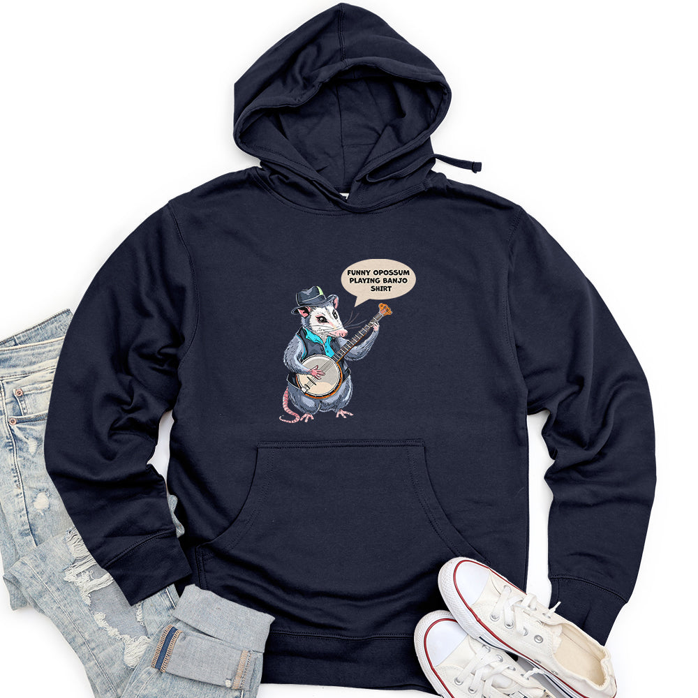 Funny Opossum Unisex Midweight Hoodie