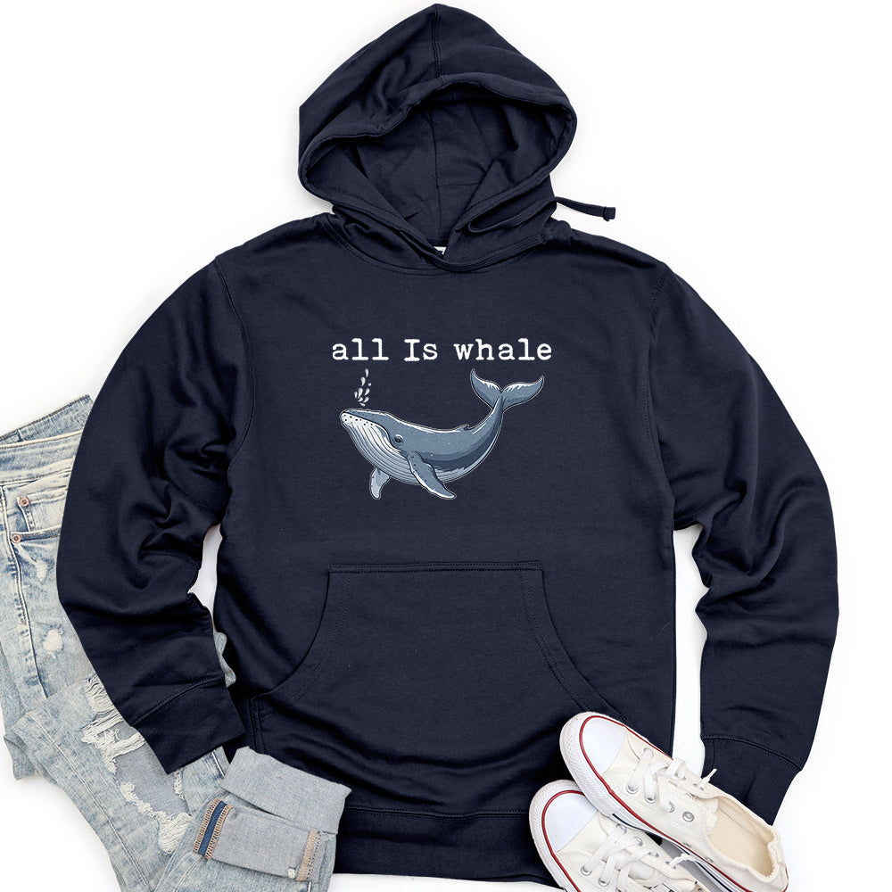 All Is Whale Unisex midweight hoodie